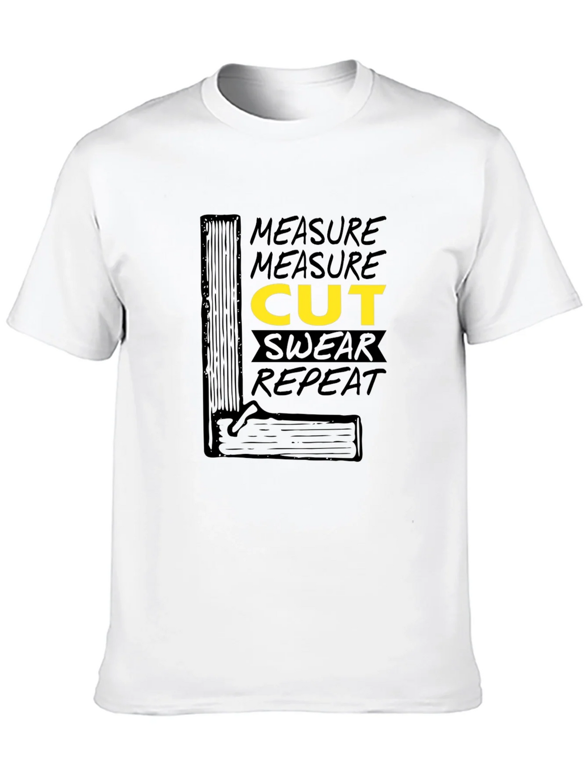 Measure Cut Swear Repeat Graphic T-Shirt product image 4