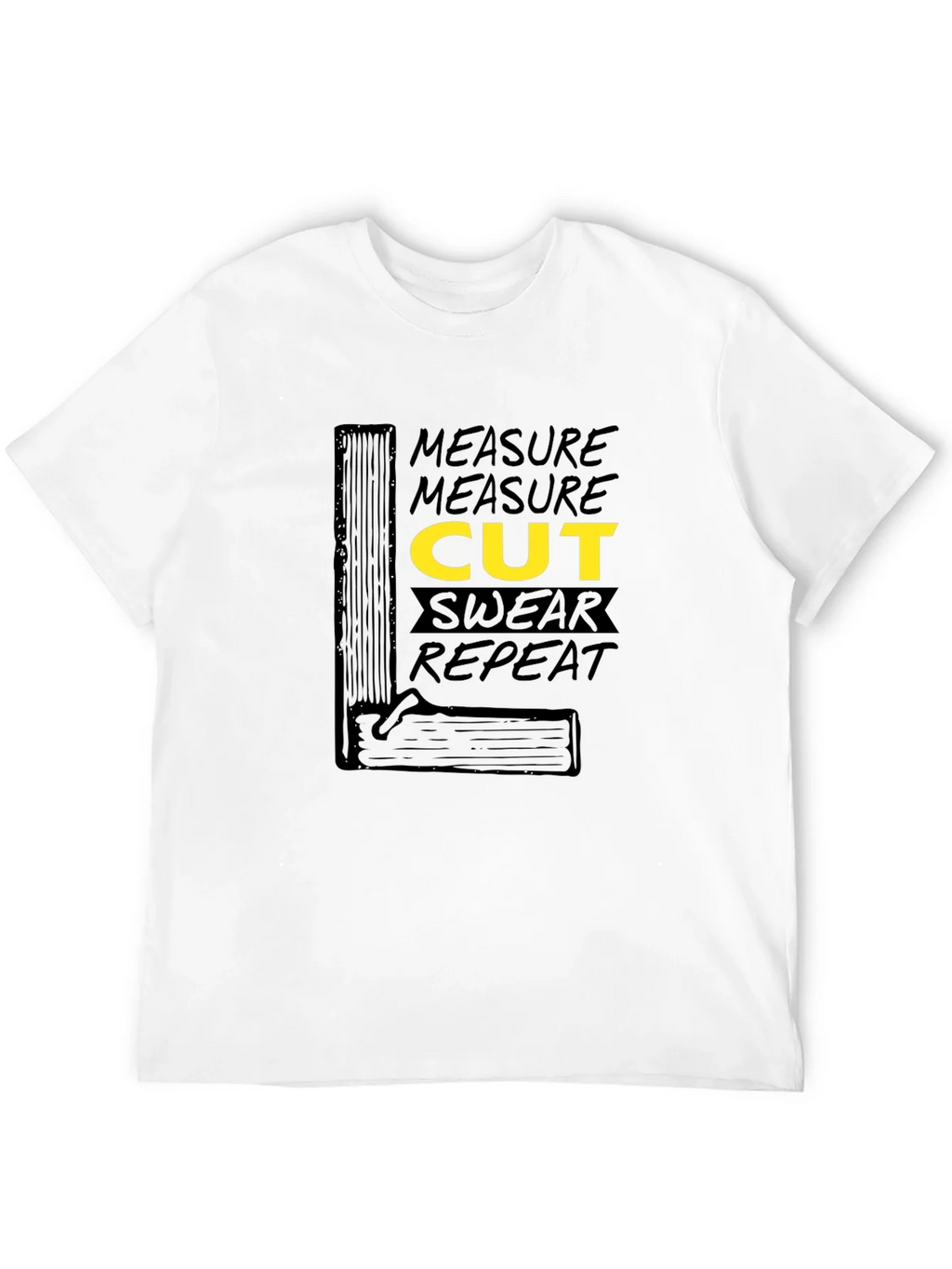 Measure Cut Swear Repeat Graphic T-Shirt product image 5