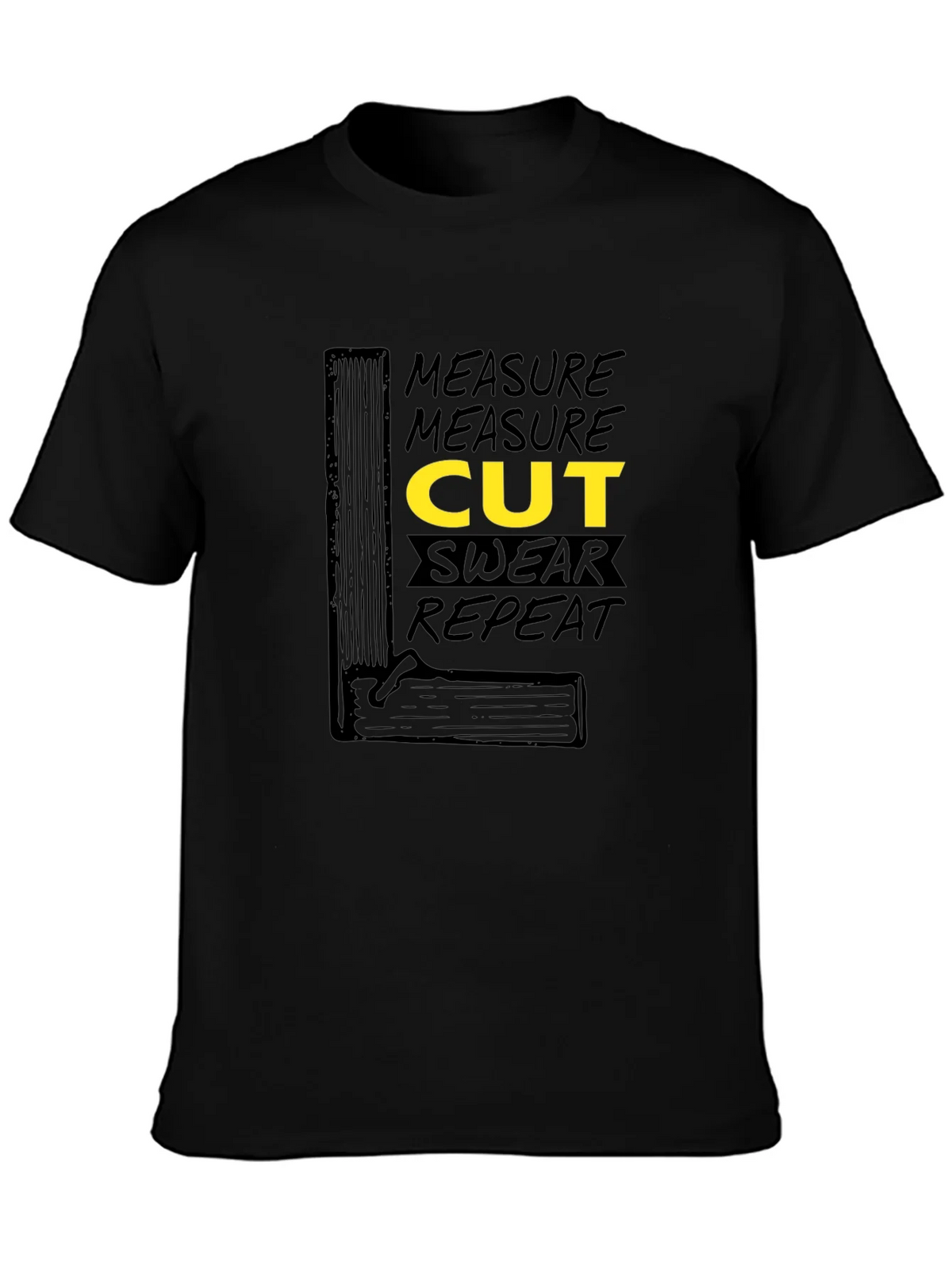 Measure Cut Swear Repeat Graphic T-Shirt product image 2