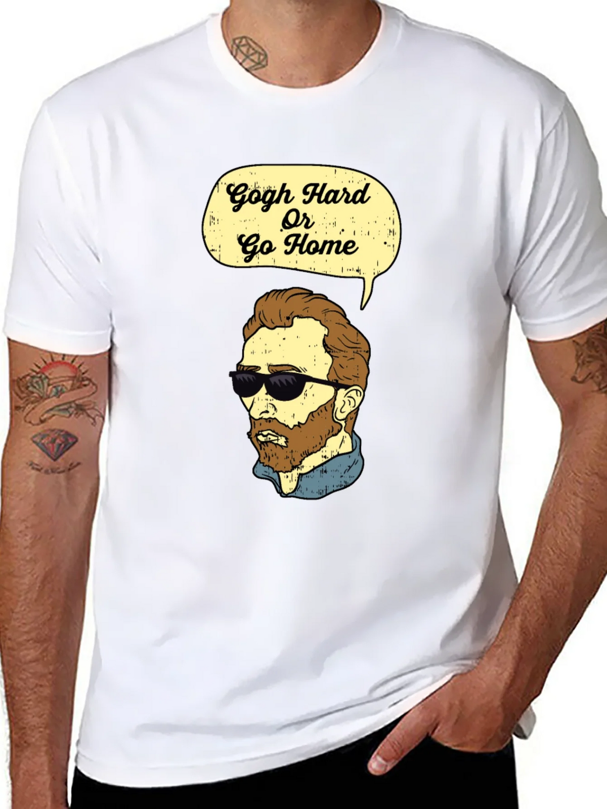 Gogh Hard Or Go Home Graphic T-Shirt product image 7