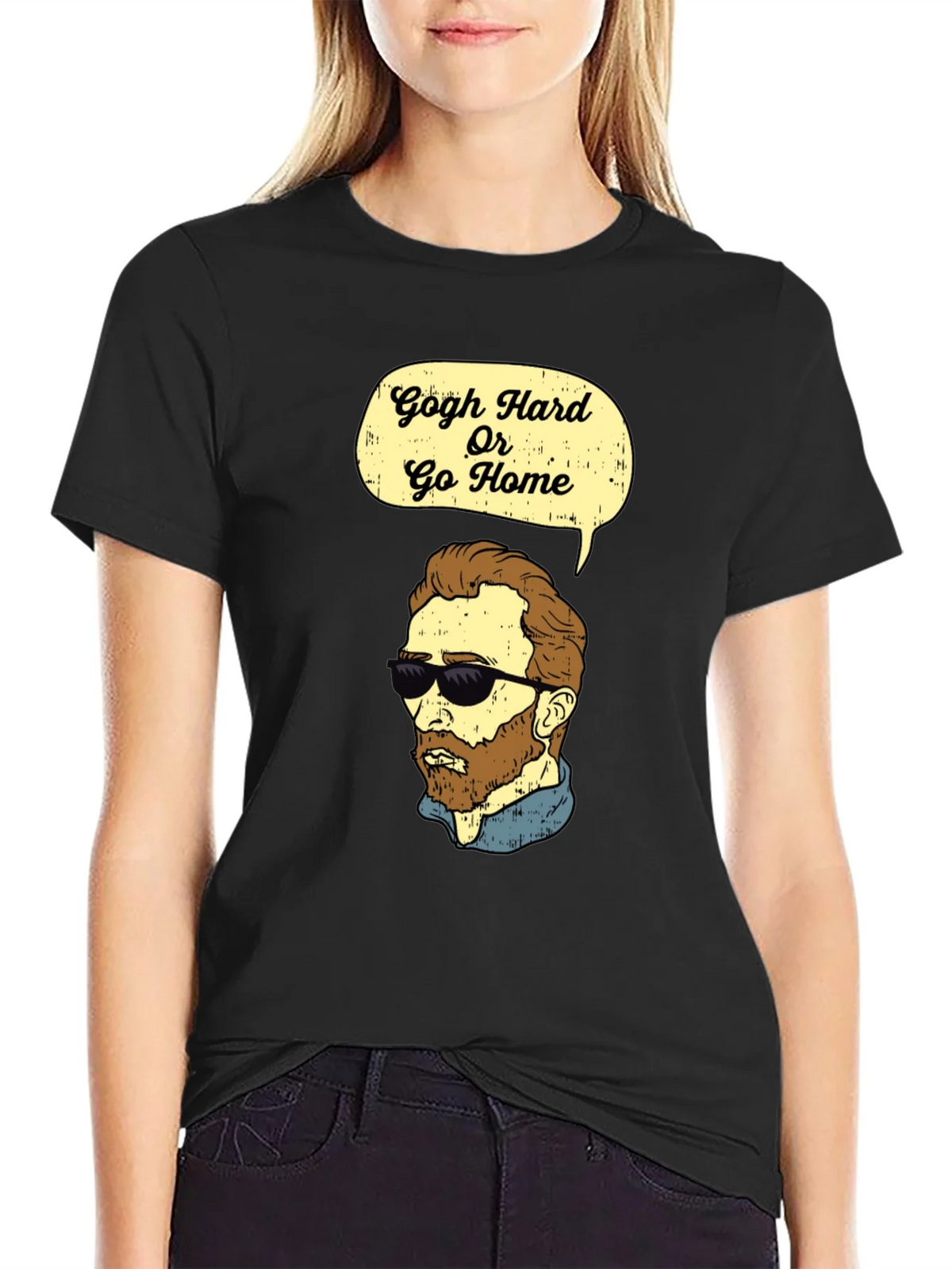 Gogh Hard Or Go Home Graphic T-Shirt product image 2