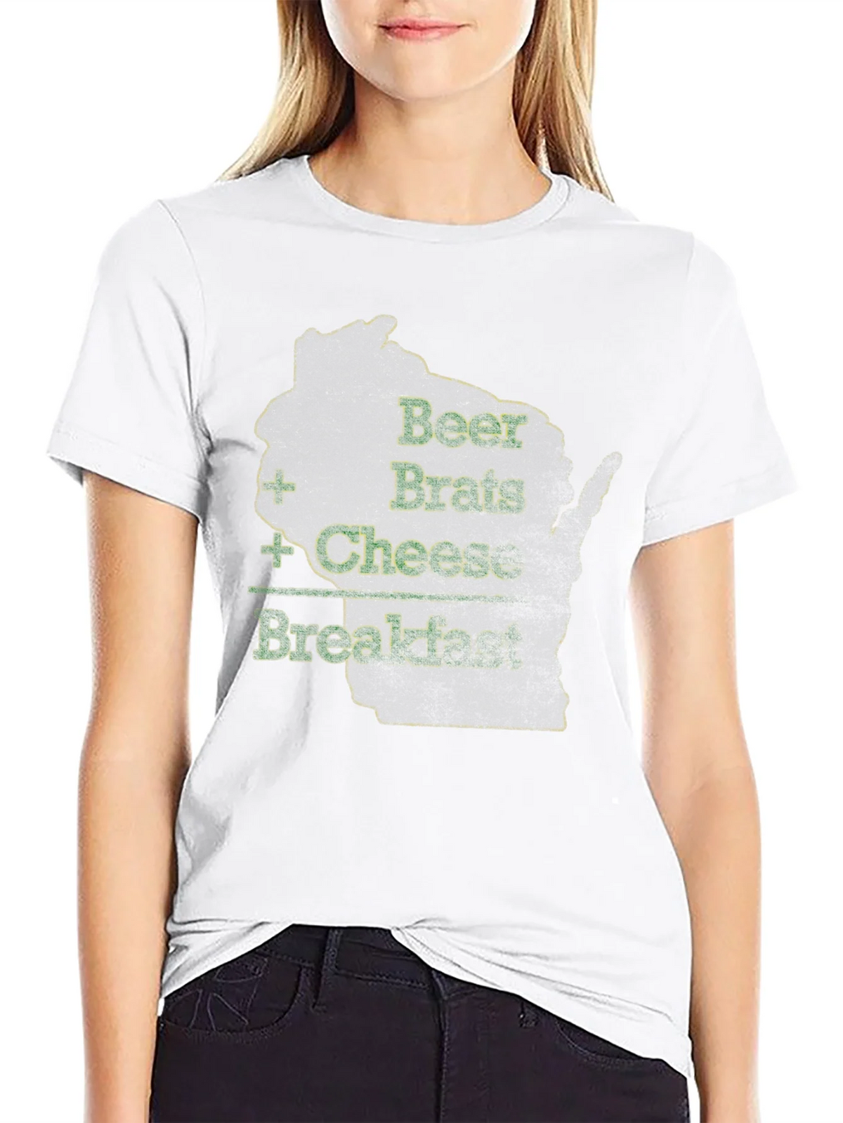 Beer Brats Cheese Breakfast Graphic Tee product image 6