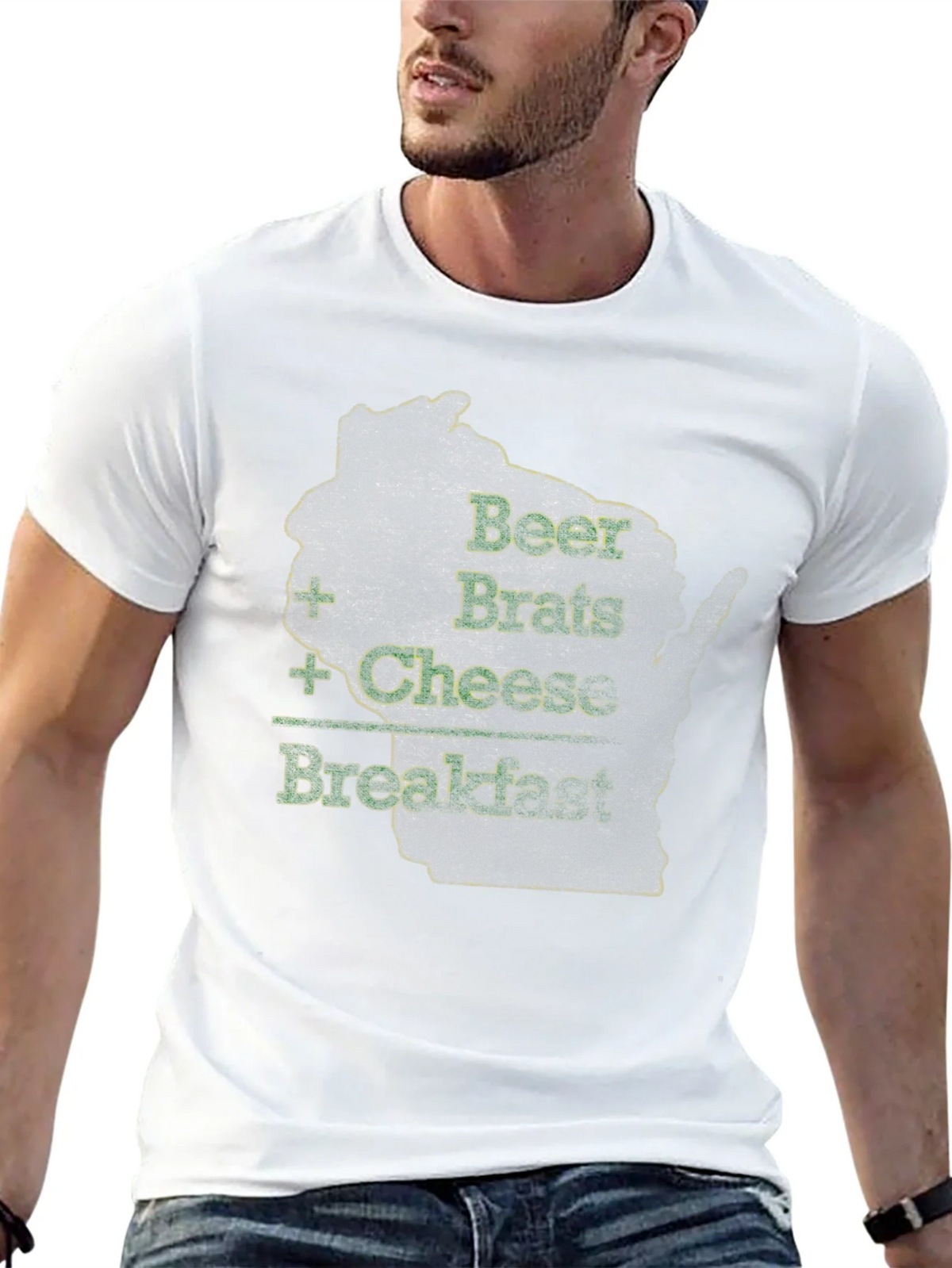 Beer Brats Cheese Breakfast Graphic Tee product image 9