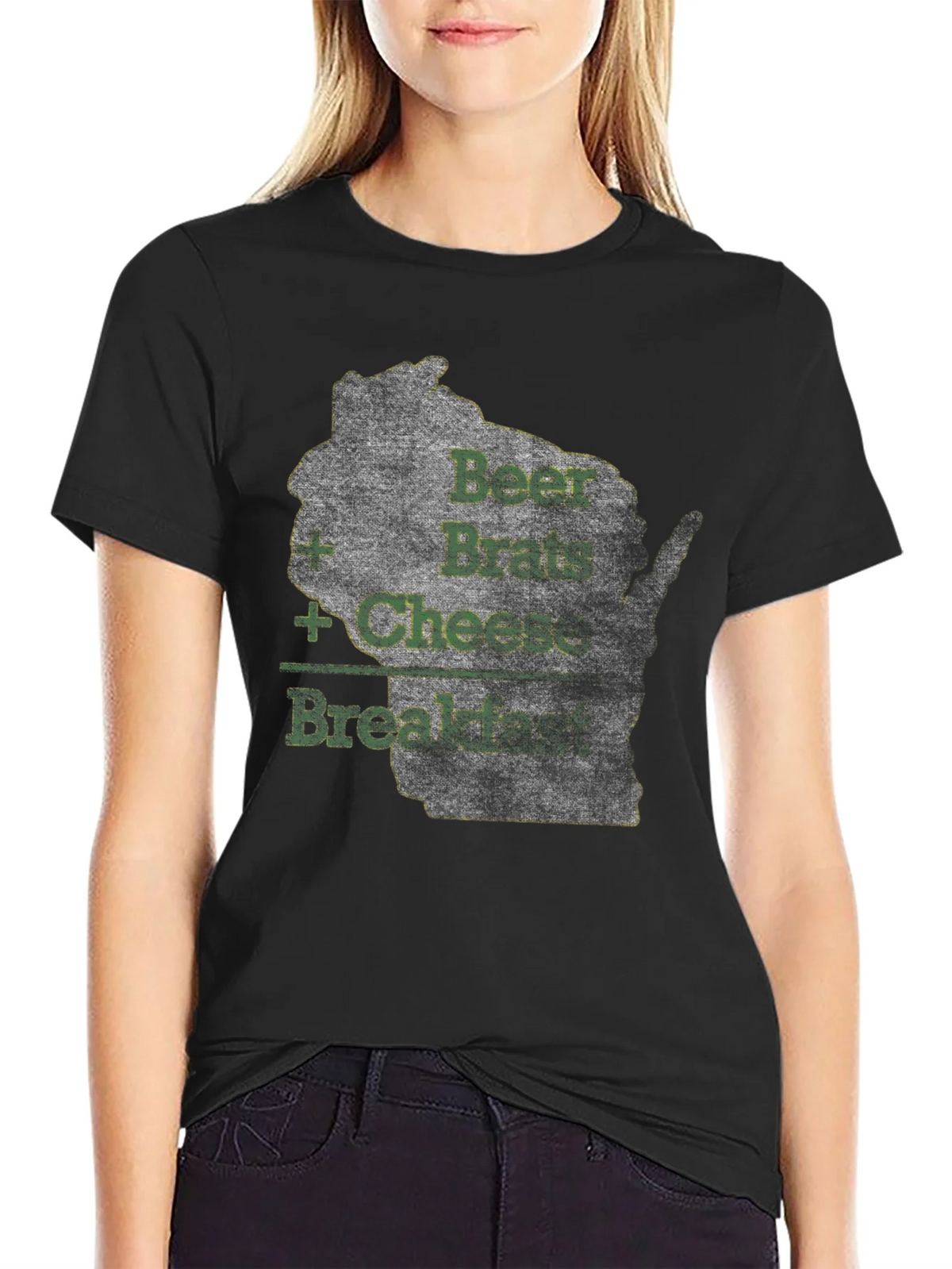 Beer Brats Cheese Breakfast Graphic Tee product image 2