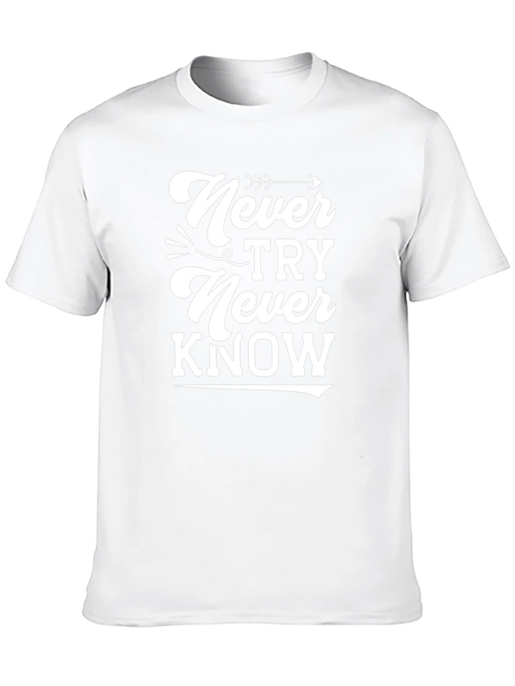 Never Try Know Graphic Tee product image 9