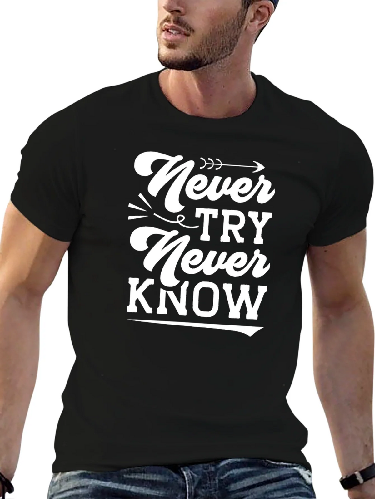 Never Try Know Graphic Tee product image 6