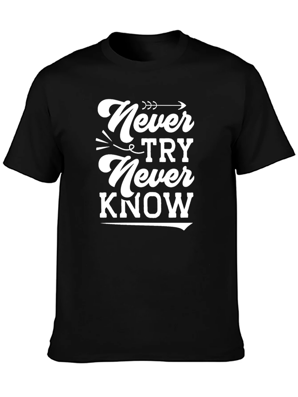 Never Try Know Graphic Tee product image 3