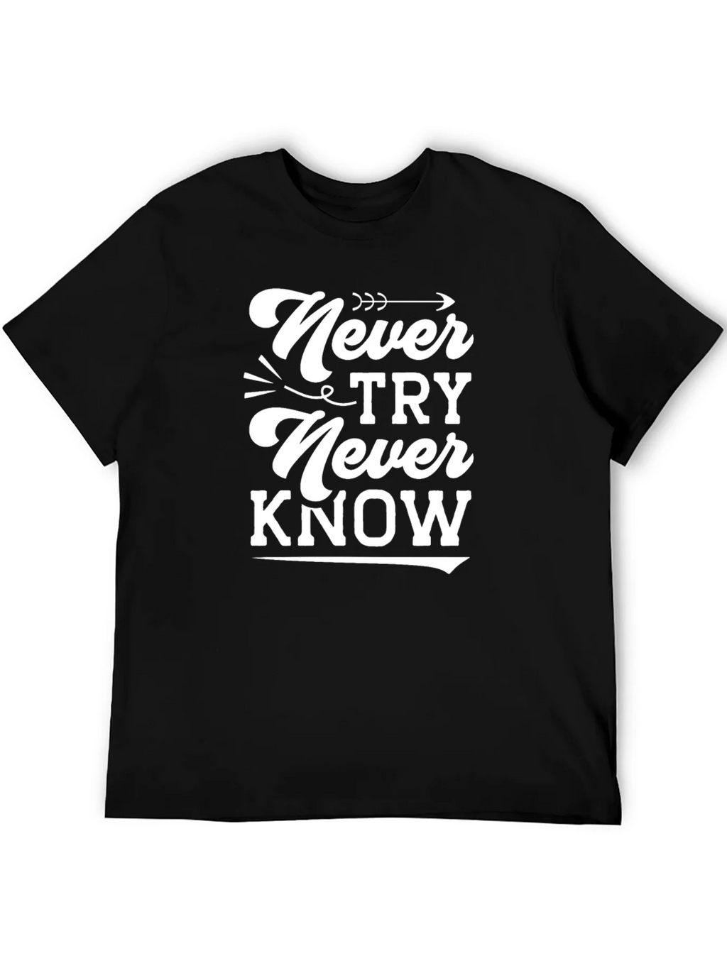 Never Try Know Graphic Tee product image 5