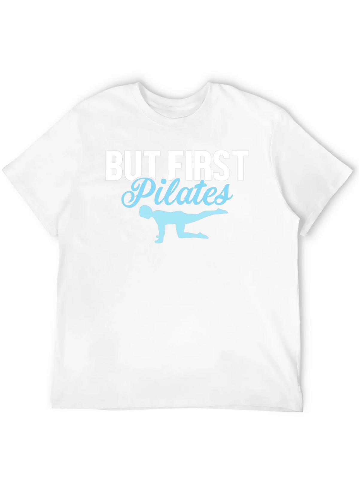But First Pilates T-Shirt - Black Cotton Fitness Tee product image 11