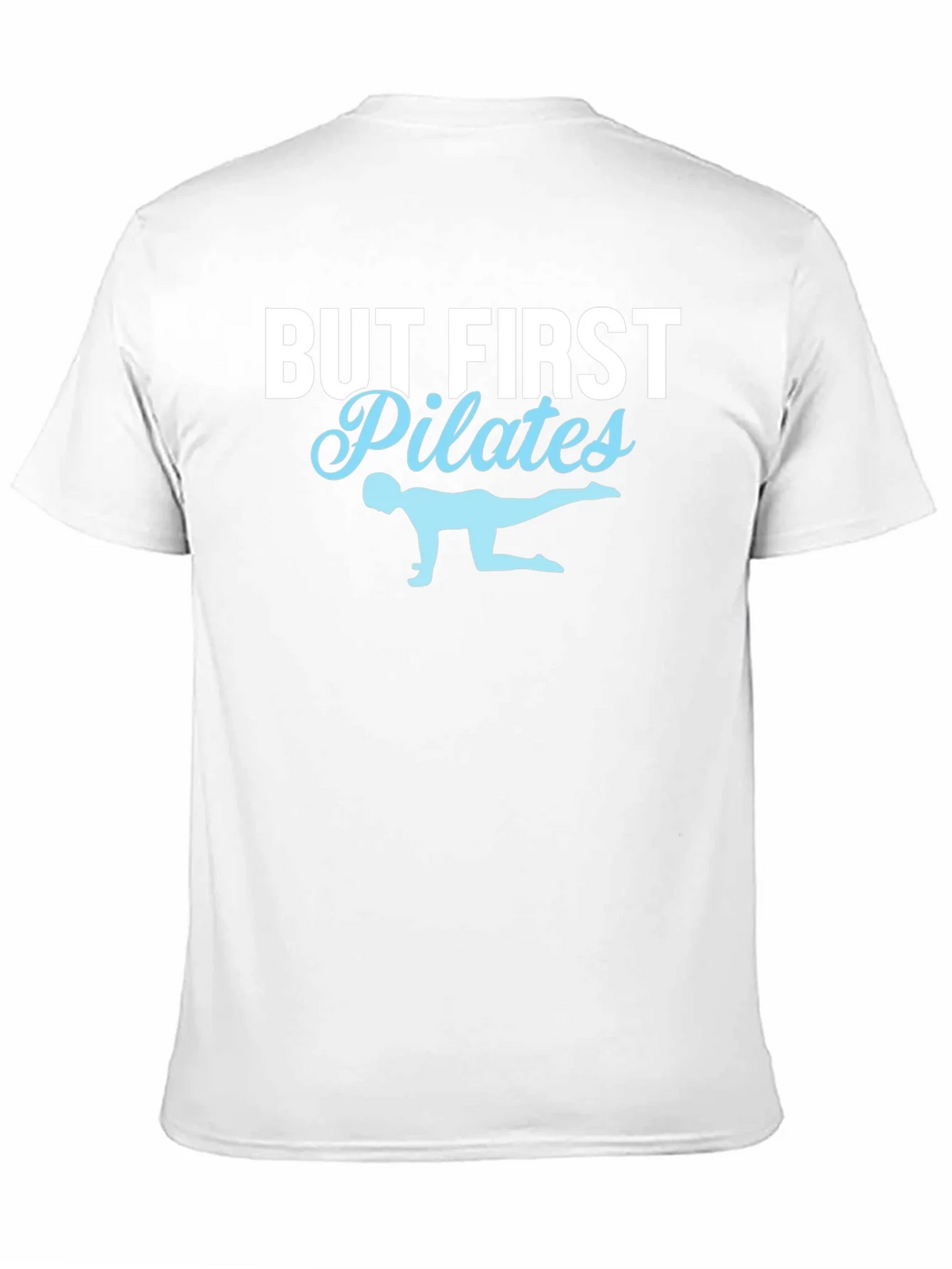 But First Pilates T-Shirt - Black Cotton Fitness Tee product image 10