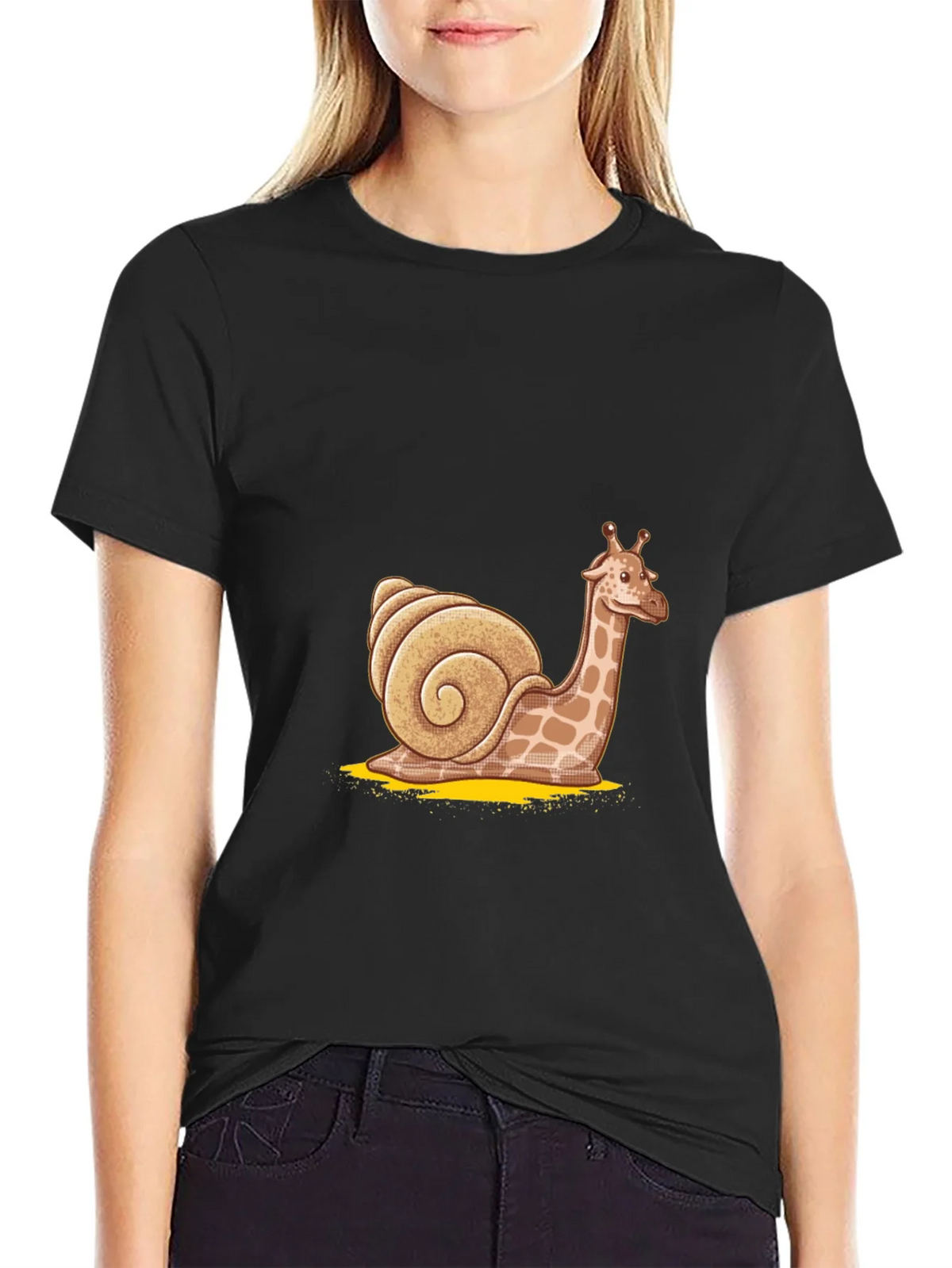 Giraffe Snail Graphic Tee product image 2