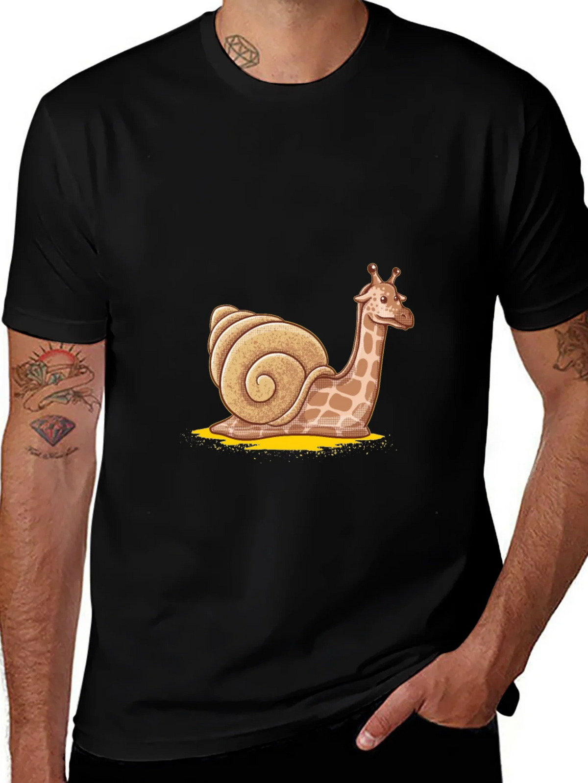 Giraffe Snail Graphic Tee product image 1