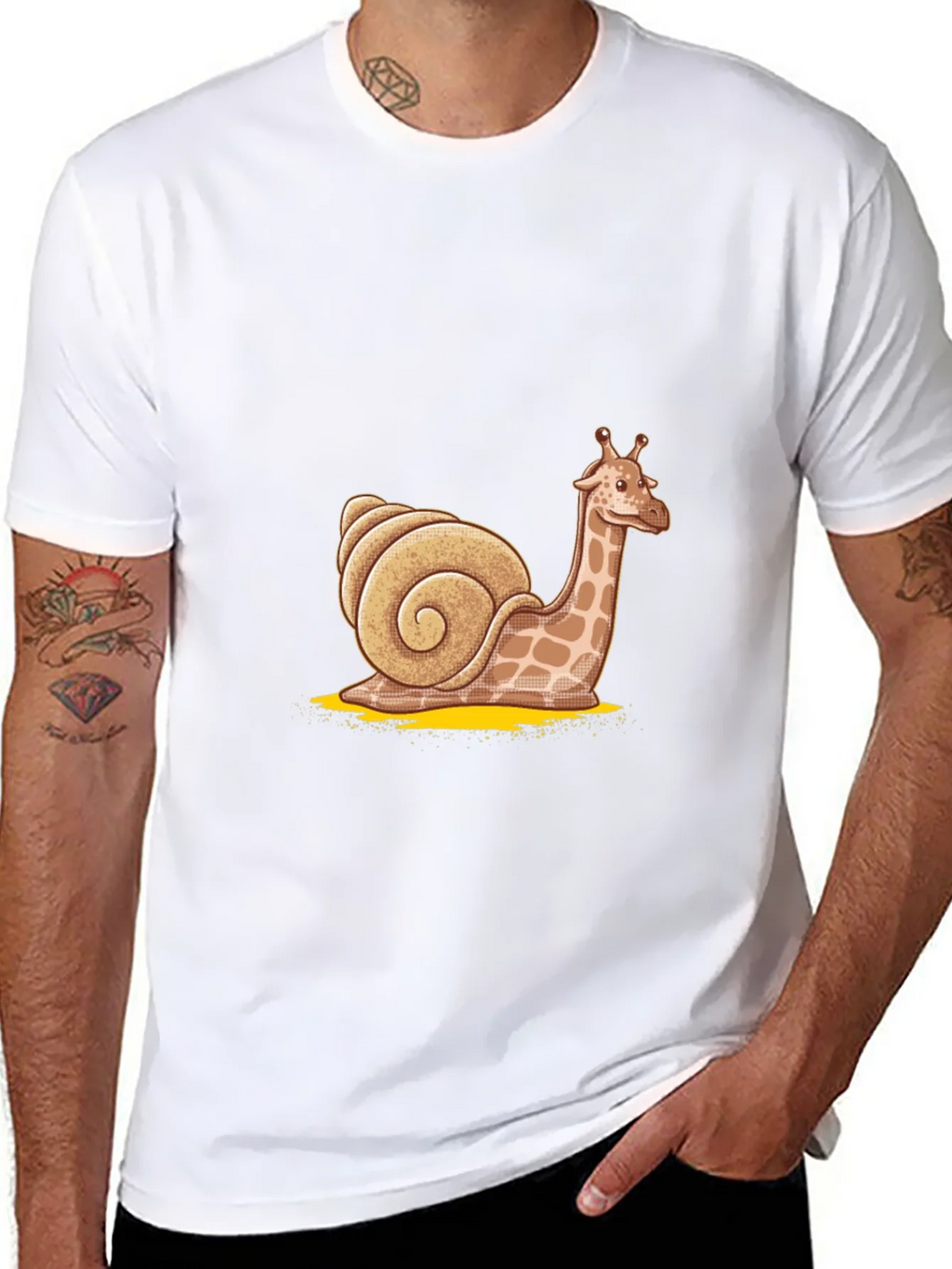Giraffe Snail Graphic Tee product image 7