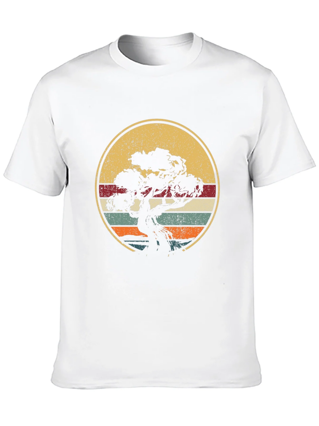 Bonsai Tree Retro Sunset T-Shirt product image 9