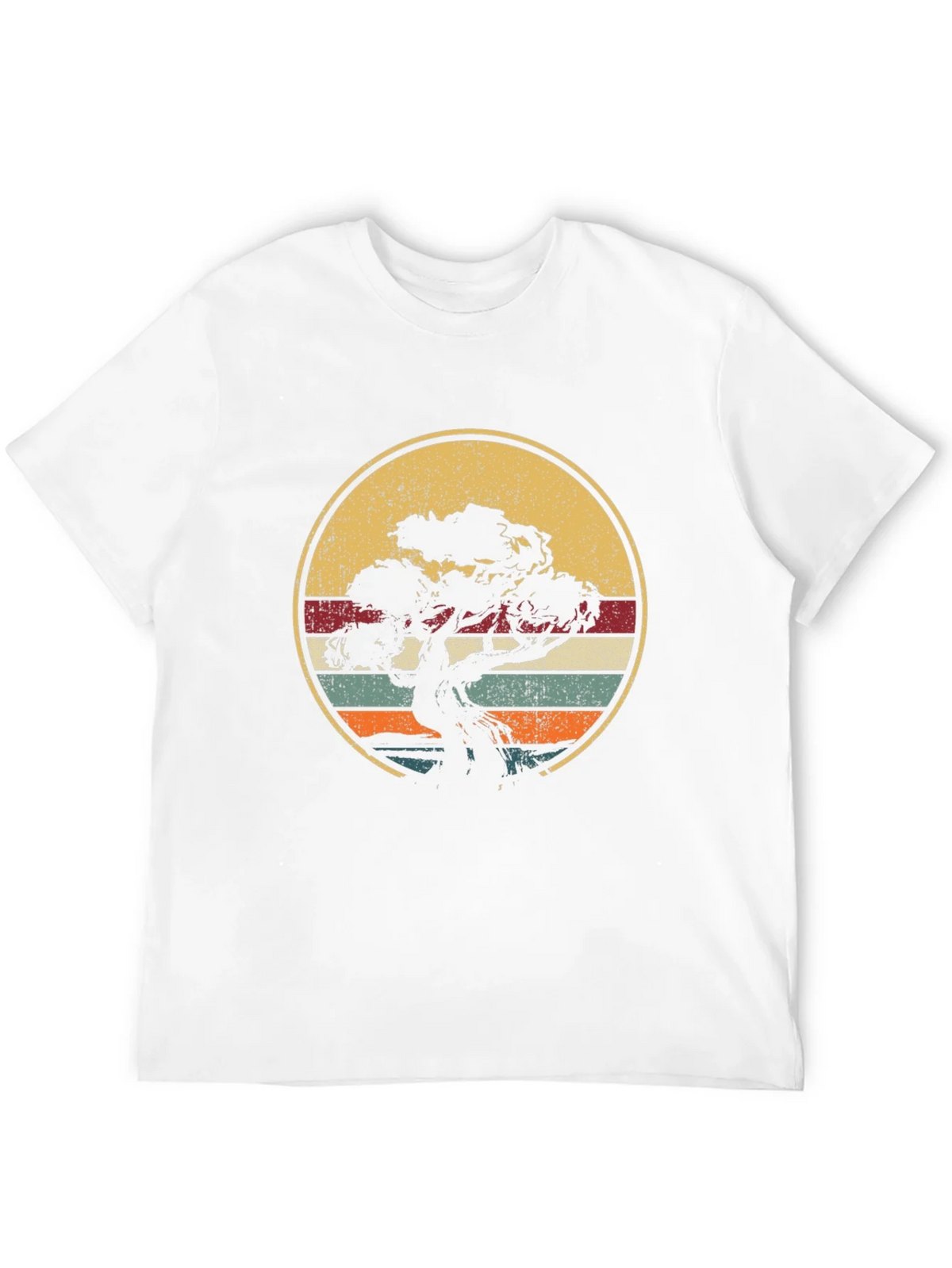Bonsai Tree Retro Sunset T-Shirt product image 11