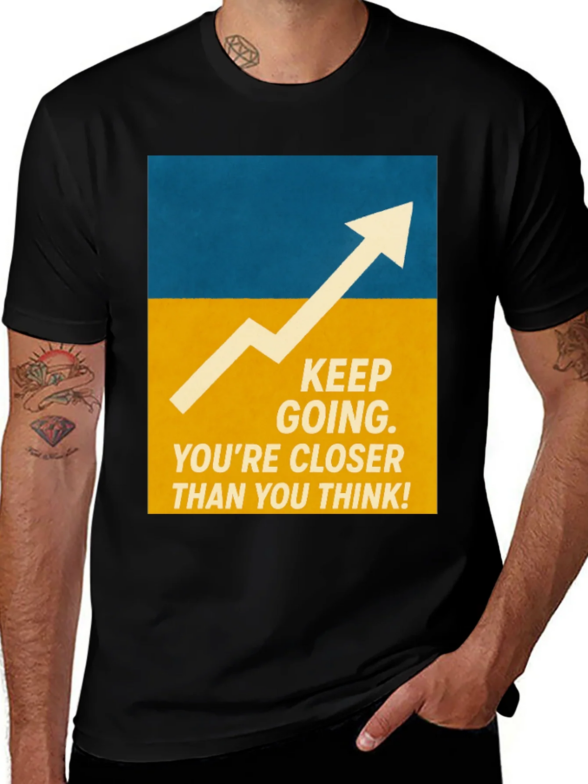 Motivational Graphic Tee - Keep Going! product image 1