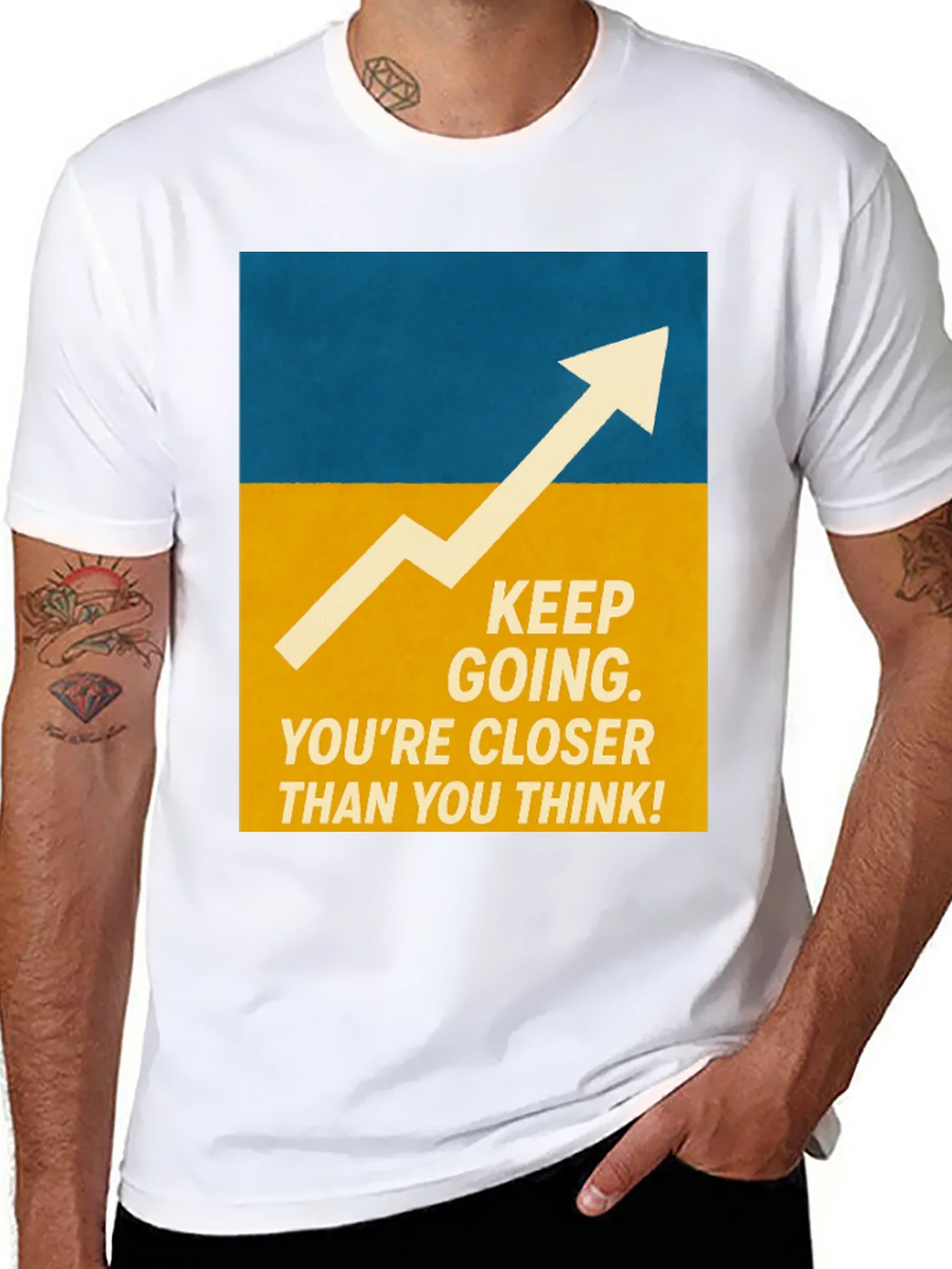 Motivational Graphic Tee - Keep Going! product image 5