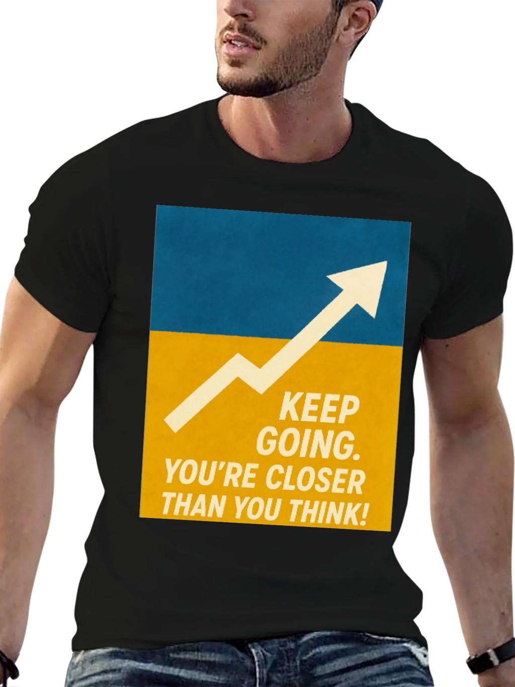 Motivational Graphic Tee - Keep Going! product image 4