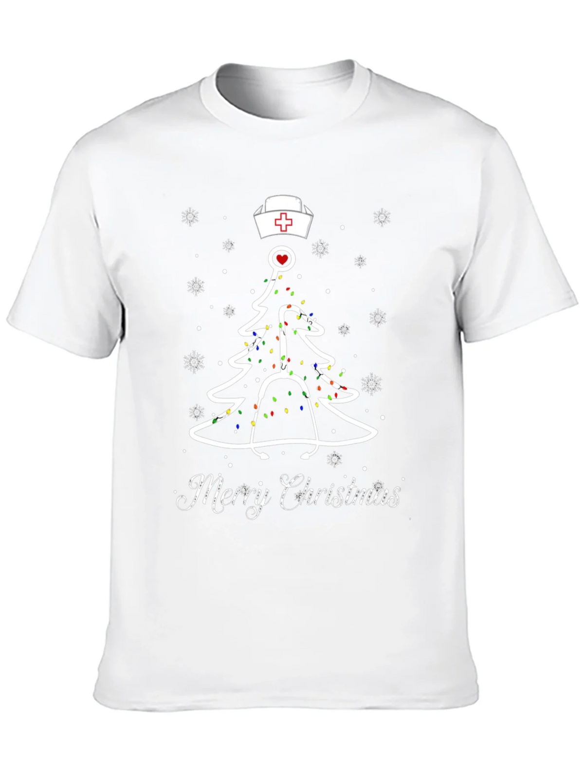 Nurse Christmas Tree T-Shirt product image 8