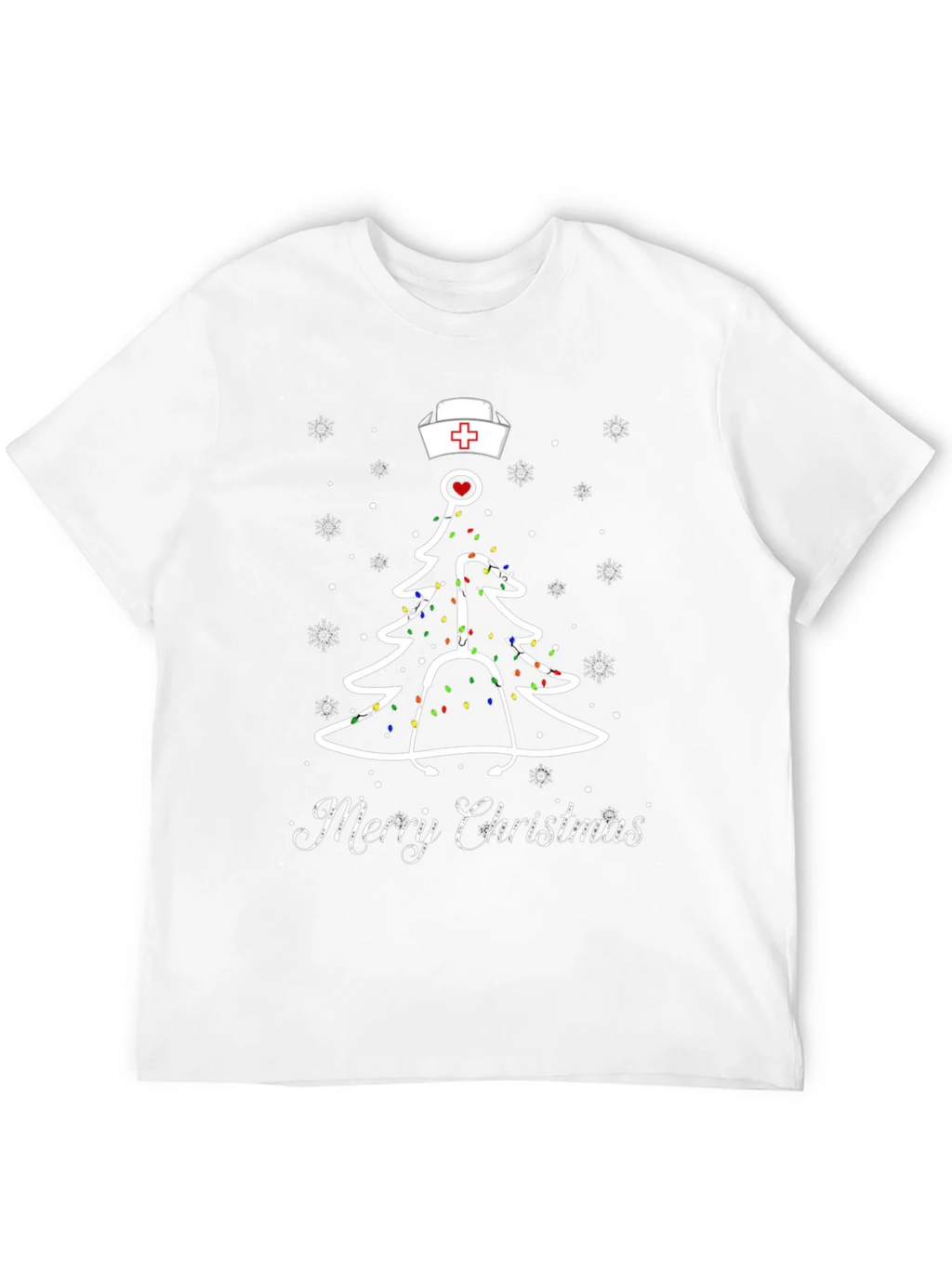 Nurse Christmas Tree T-Shirt product image 10