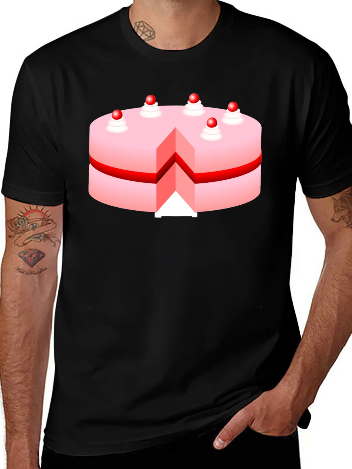 Cake Graphic T-Shirt - Sweet Tooth Fashion product image 1