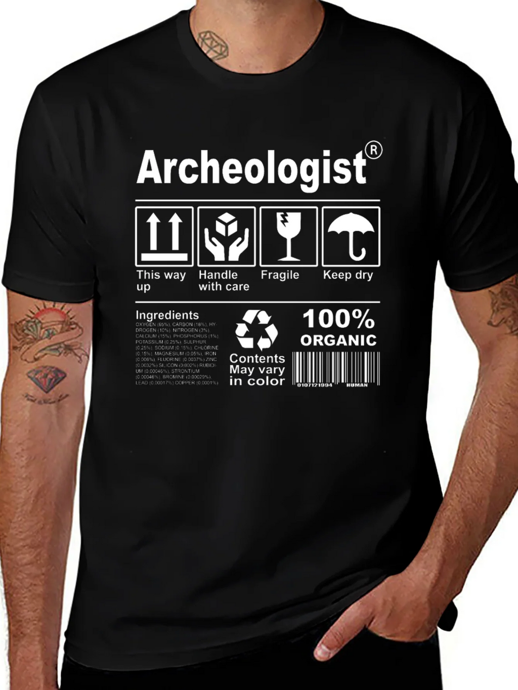 Archeologist Organic Cotton T-Shirt product image 1