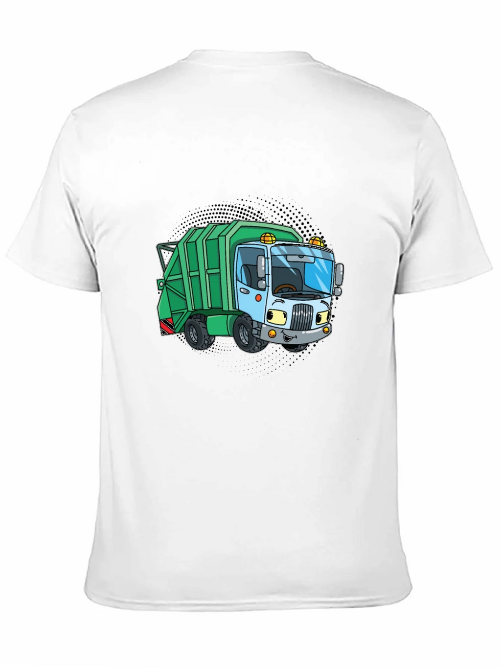Cartoon Garbage Truck Graphic Tee - Black product image 10