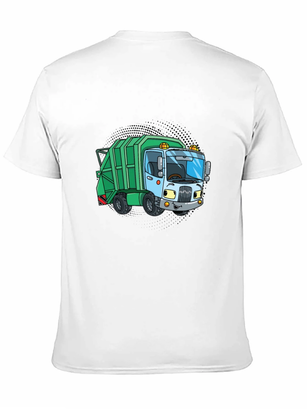 Cartoon Garbage Truck Graphic Tee - Black product image 10