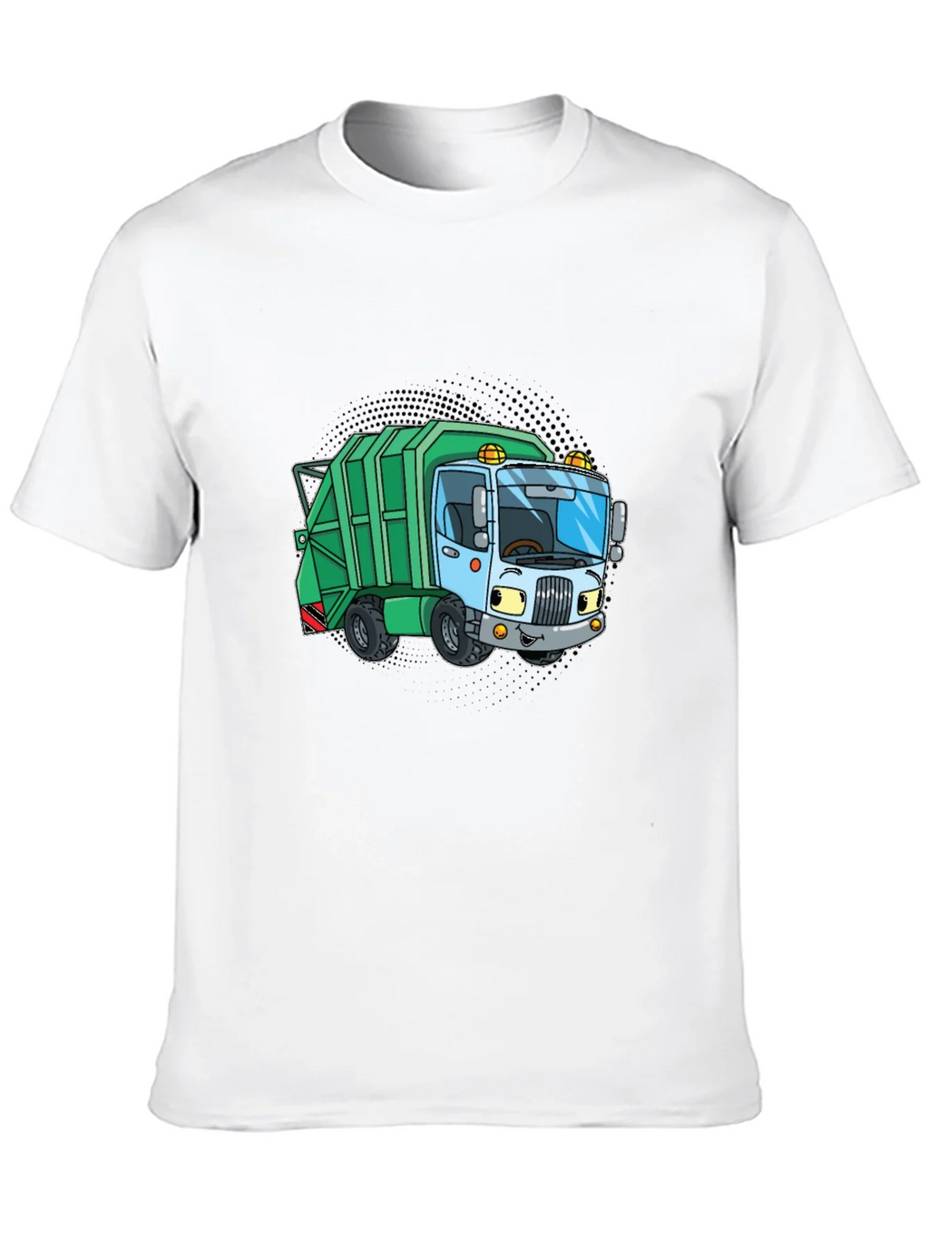 Cartoon Garbage Truck Graphic Tee - Black product image 9