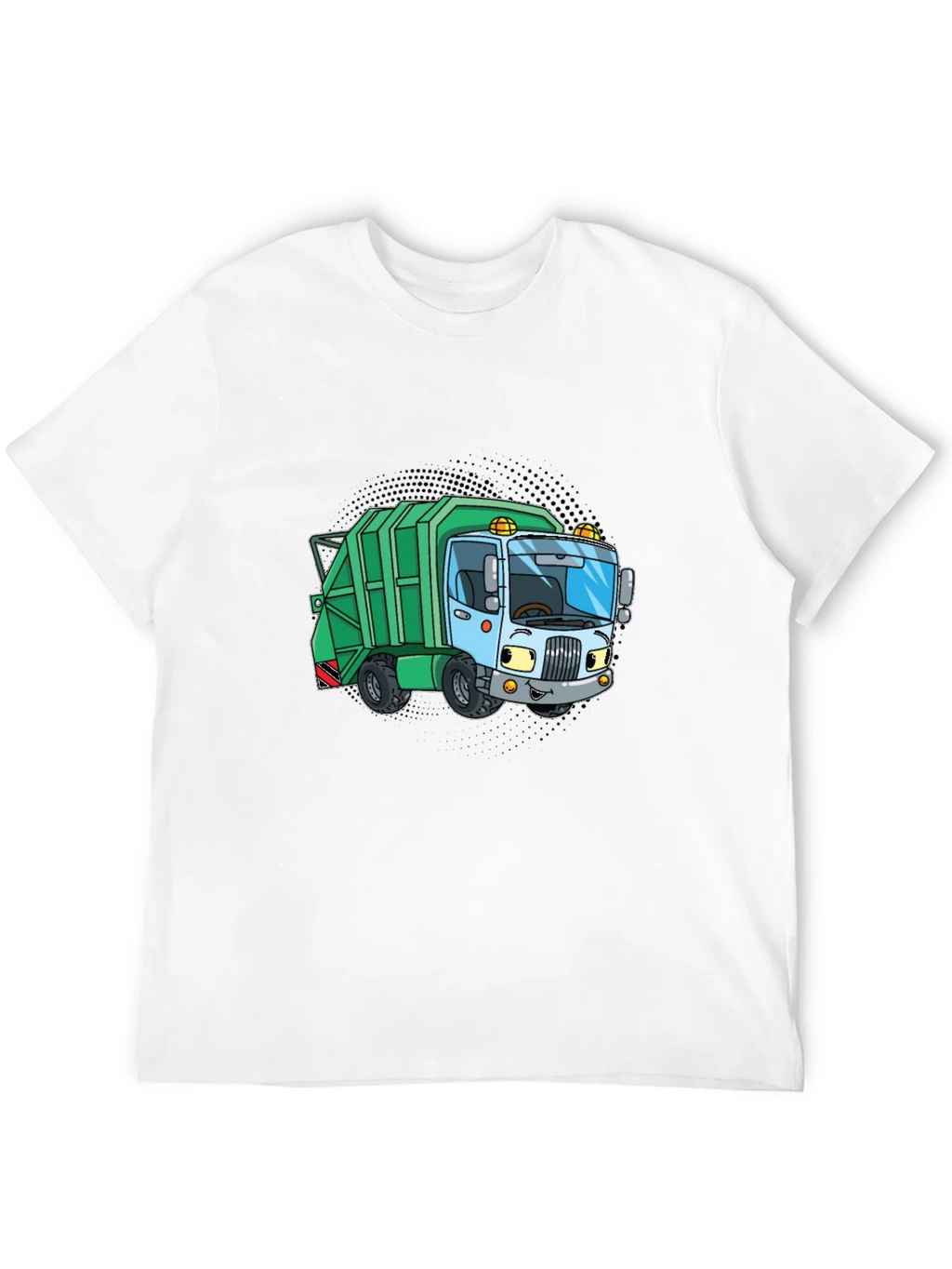 Cartoon Garbage Truck Graphic Tee - Black product image 11