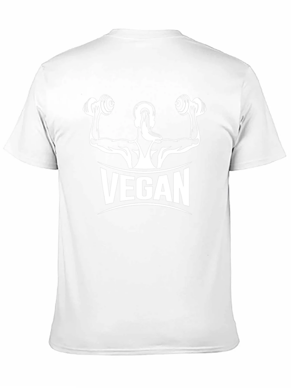 Vegan Muscle Tee - Black Cotton Fitness Shirt product image 10