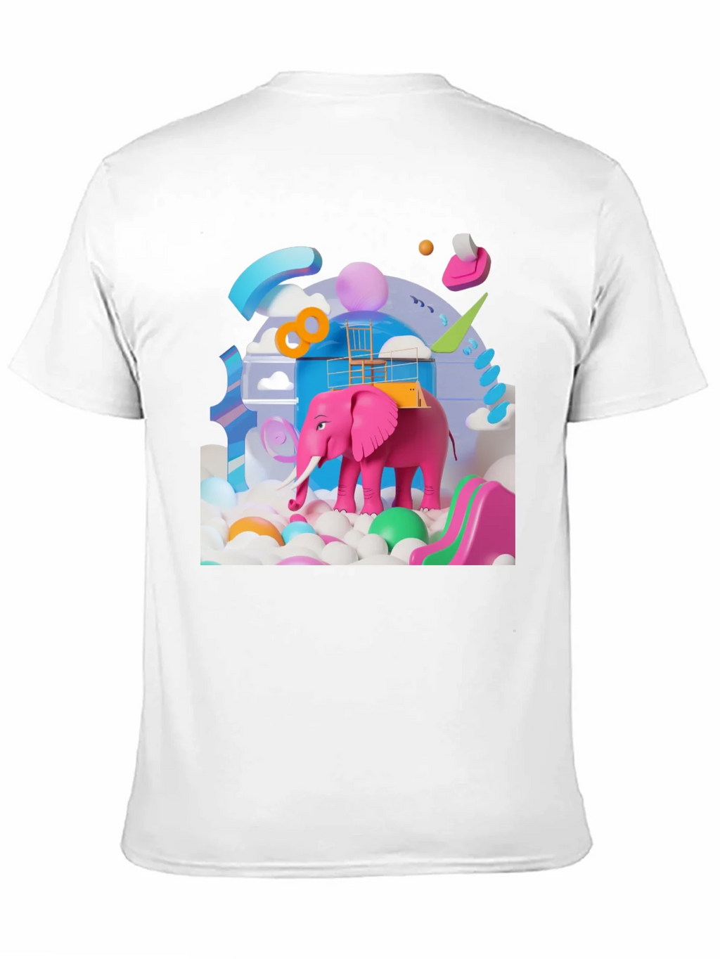 Playful Pink Elephant Graphic Tee - Novelty Design product image 8