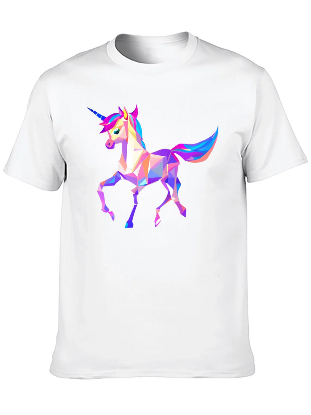 Geometric Unicorn Graphic Tee - Black product image 9