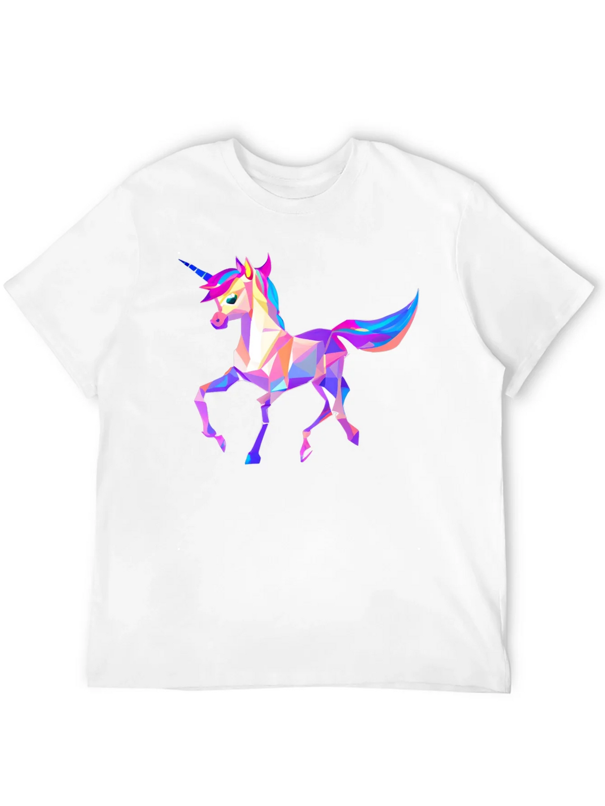 Geometric Unicorn Graphic Tee - Black product image 11