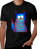 Cartoon Cat Graphic Tee - Whimsical Style product image 1