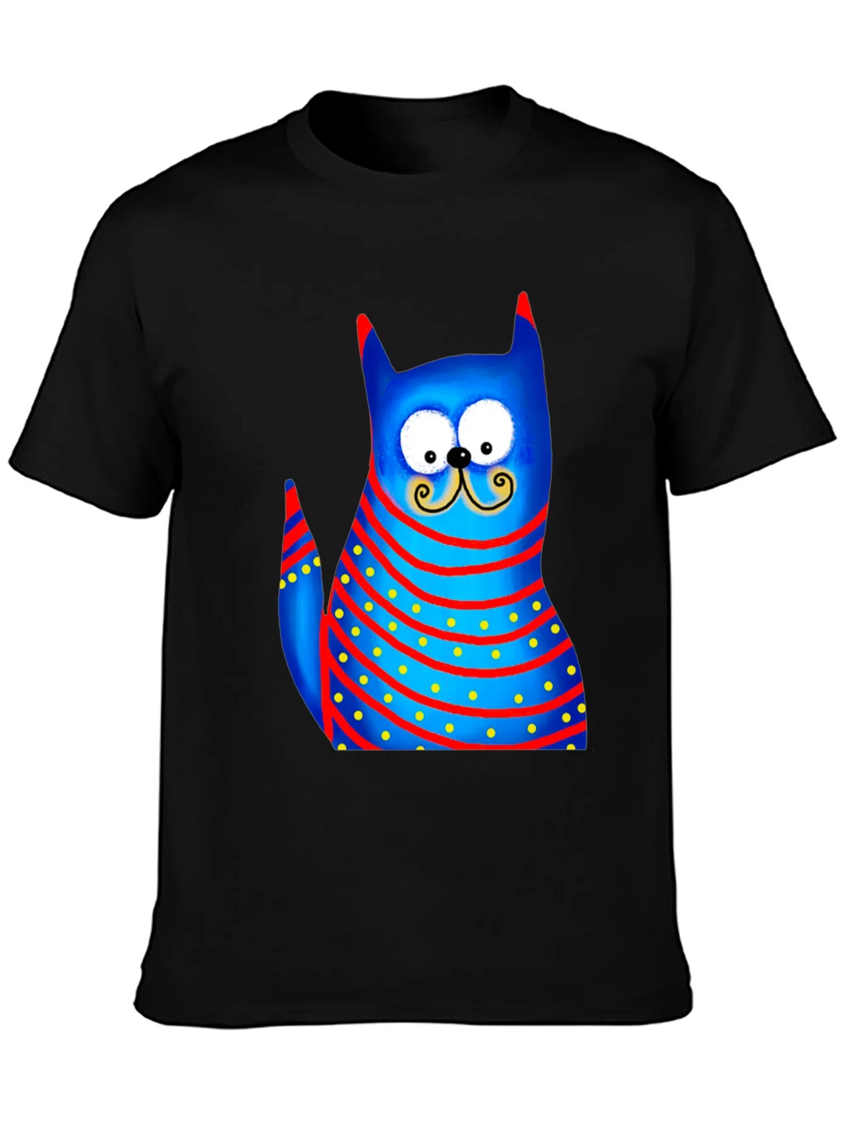 Cartoon Cat Graphic Tee - Whimsical Style product image 3