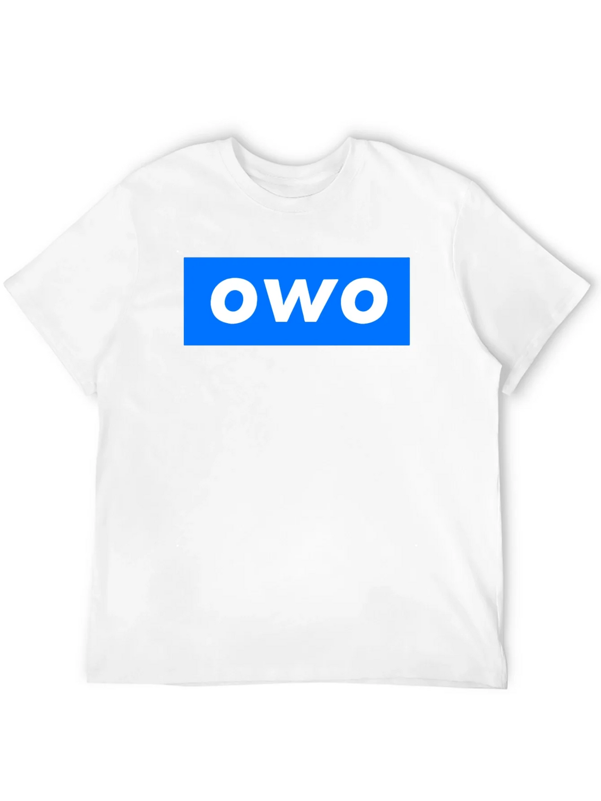 OWO Graphic T-Shirt - Blue on Black product image 6