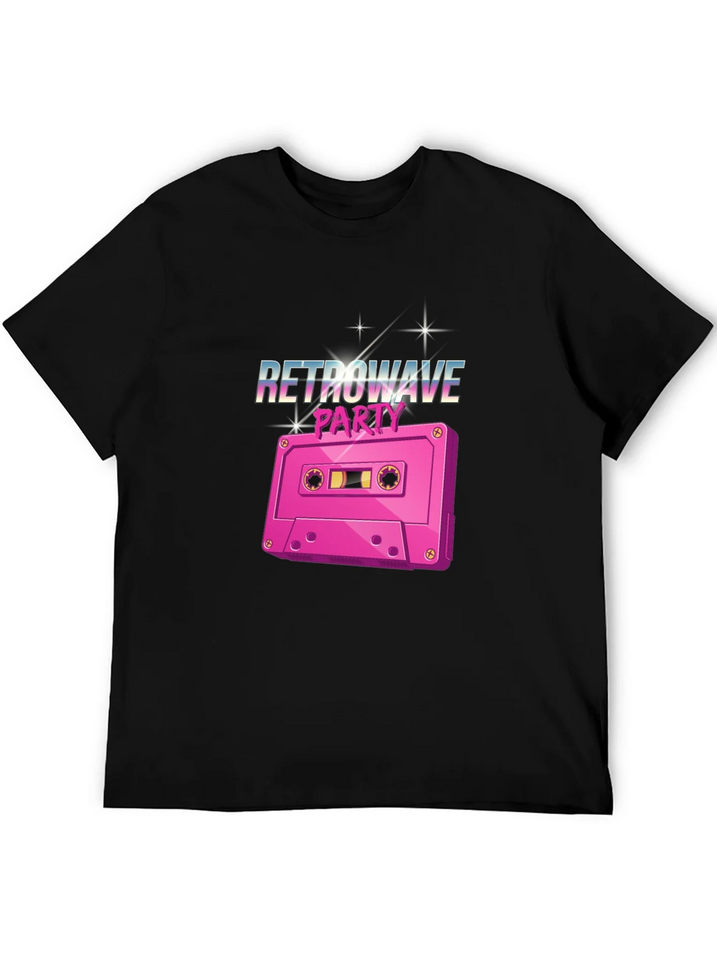Retrowave Party Cassette Tape Graphic T-Shirt product image 5