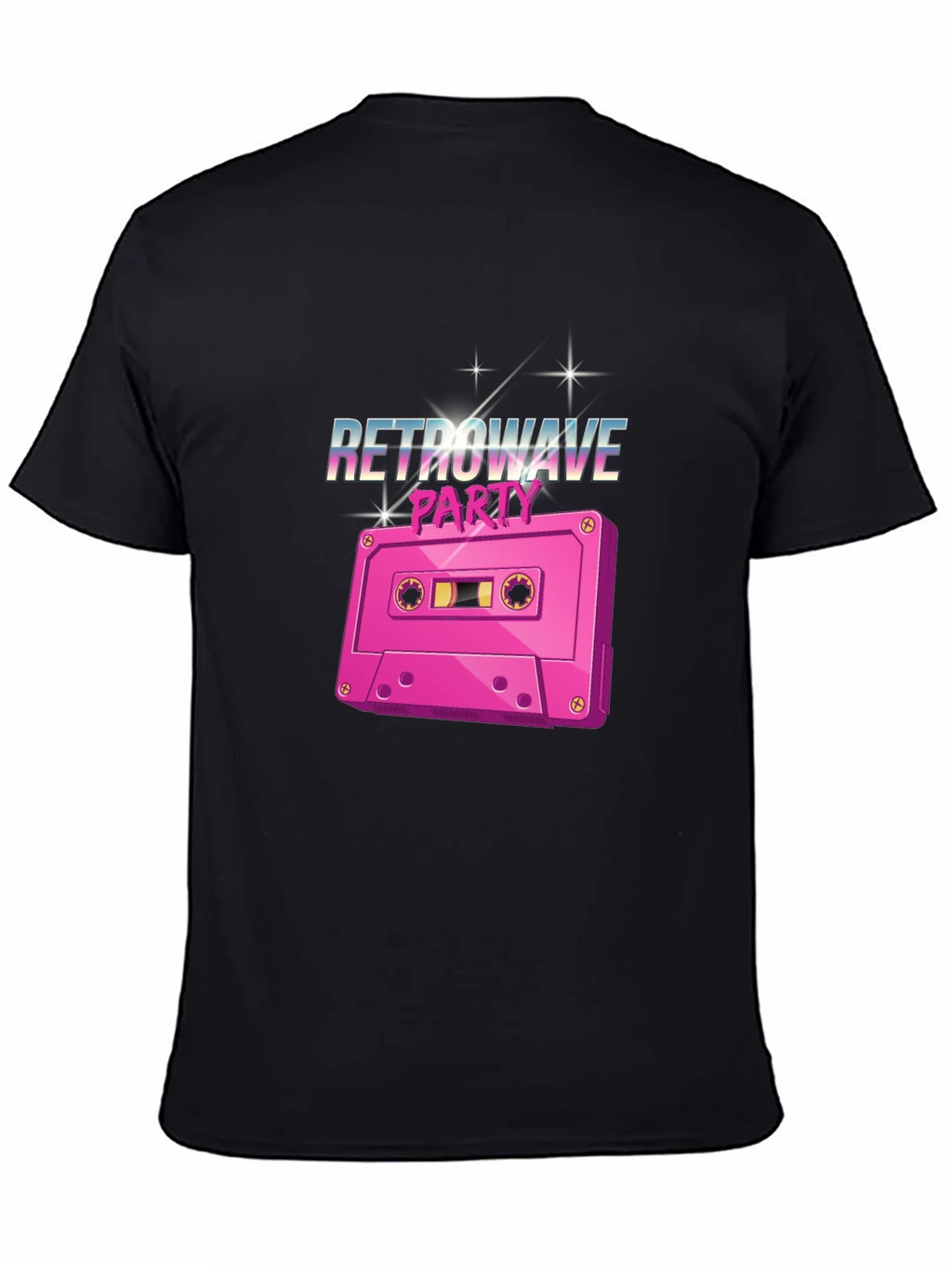 Retrowave Party Cassette Tape Graphic T-Shirt product image 4