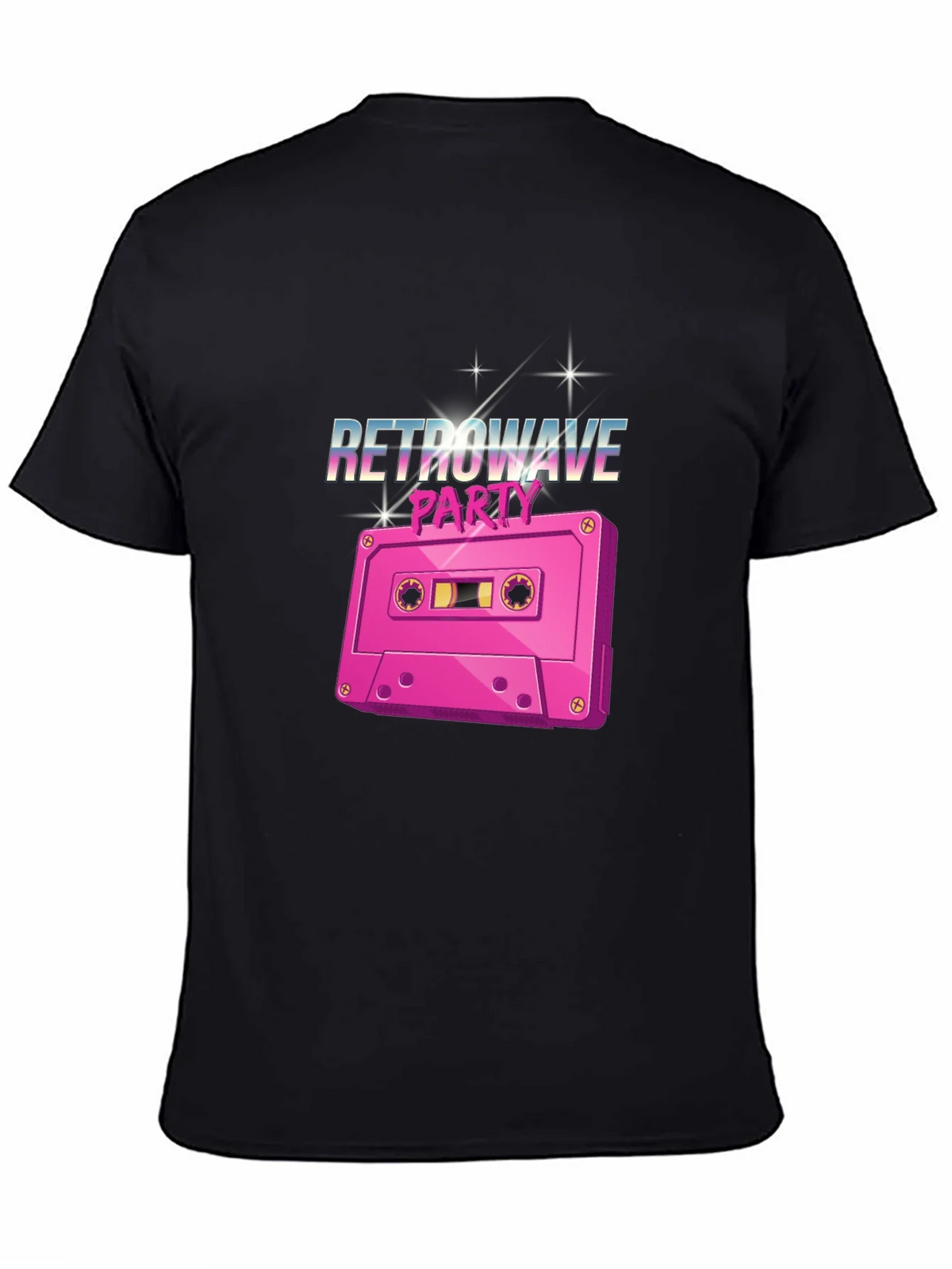 Retrowave Party Cassette Tape Graphic T-Shirt product image 4