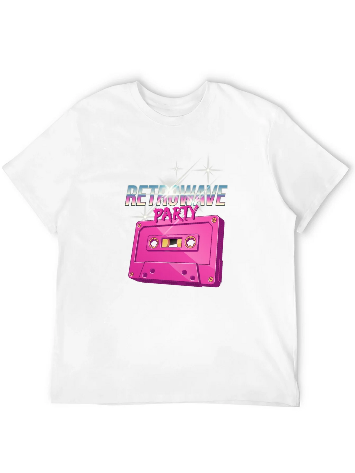Retrowave Party Cassette Tape Graphic T-Shirt product image 9
