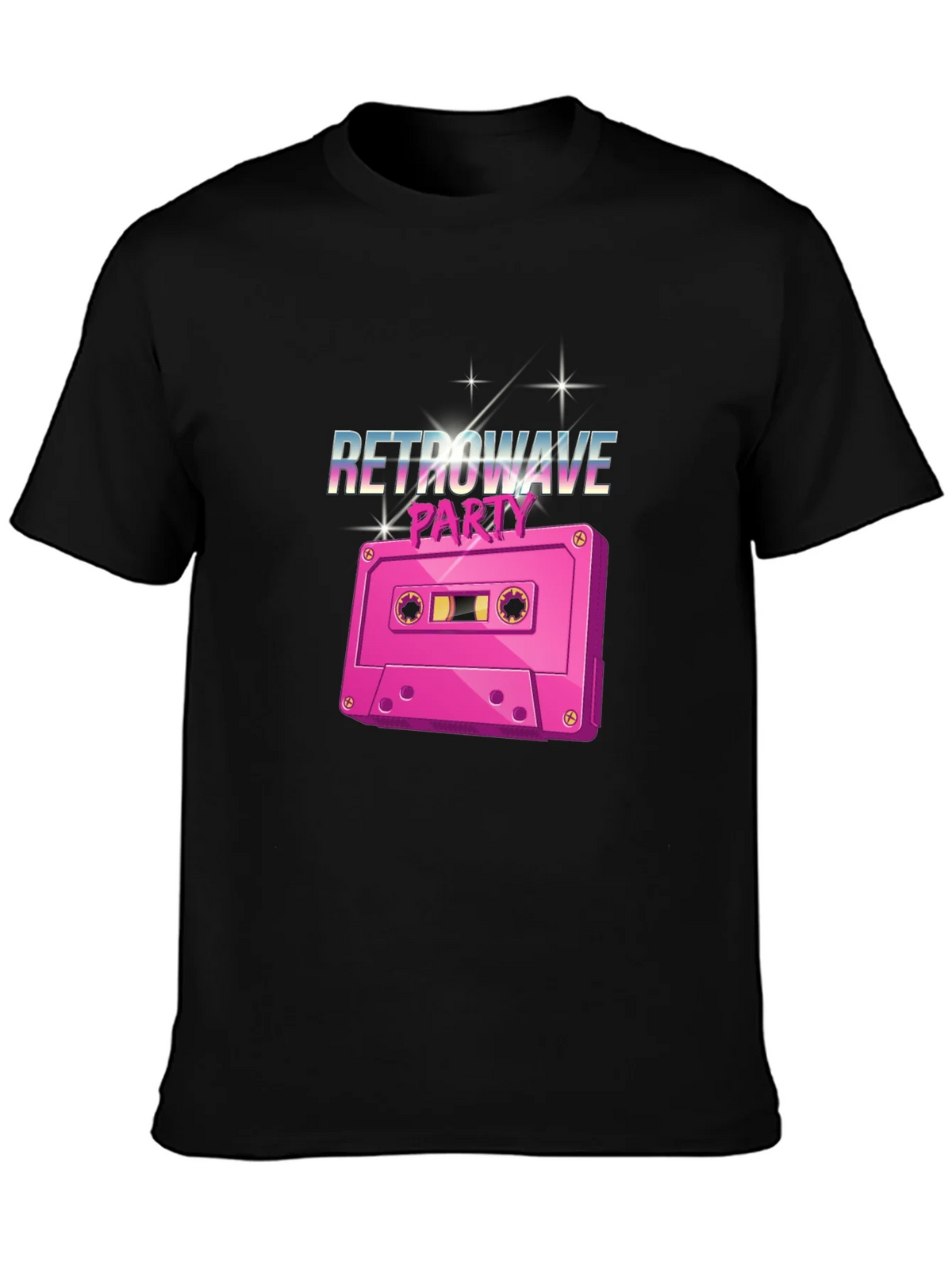Retrowave Party Cassette Tape Graphic T-Shirt product image 3