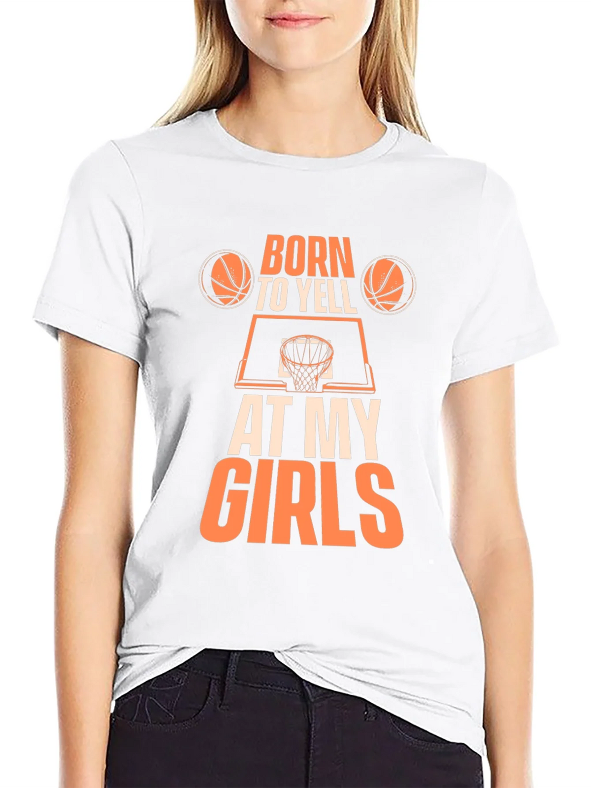 Born to Yell at My Girls Basketball Graphic Tee product image 8