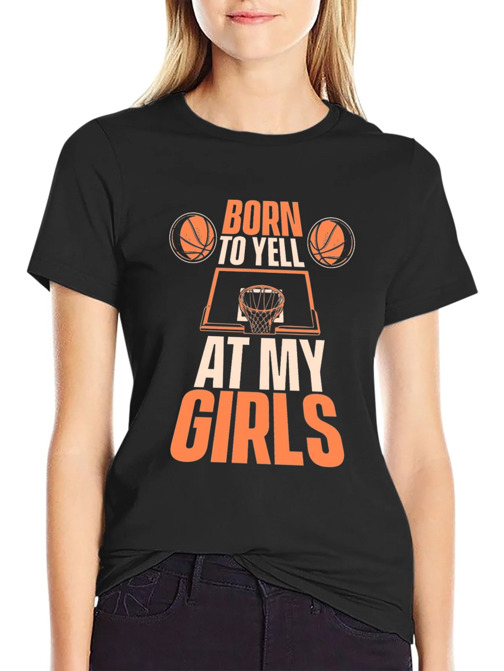 Born to Yell at My Girls Basketball Graphic Tee product image 2