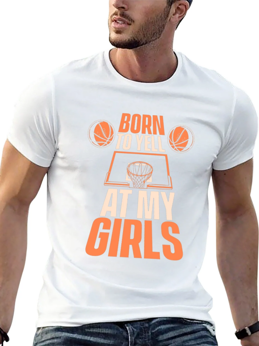 Born to Yell at My Girls Basketball Graphic Tee product image 12