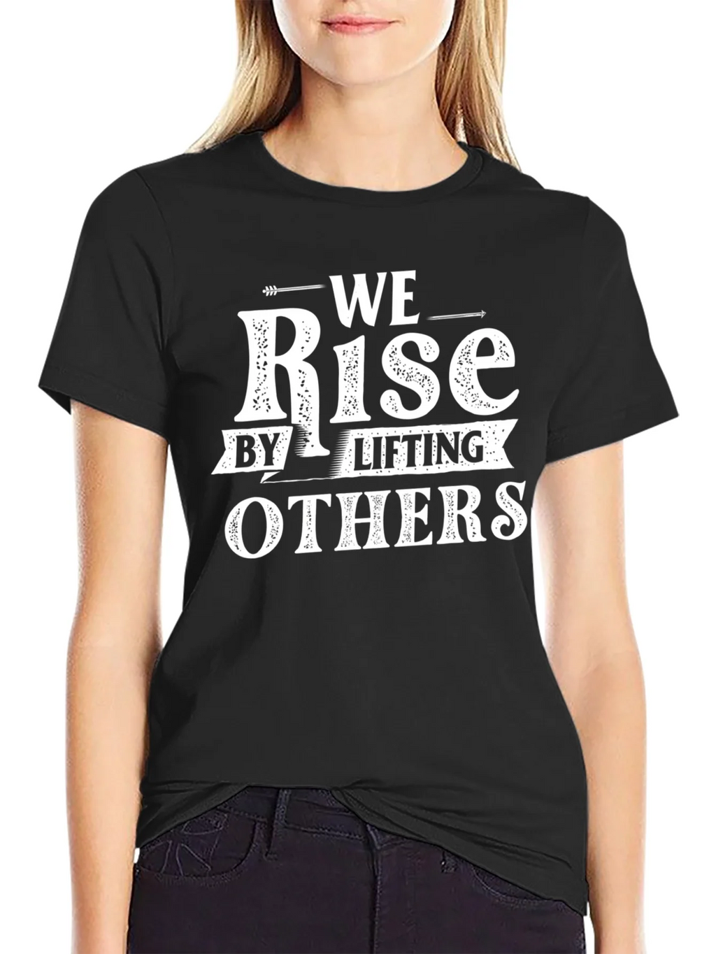 Rise by Lifting Others Graphic Tee - Black product image 2