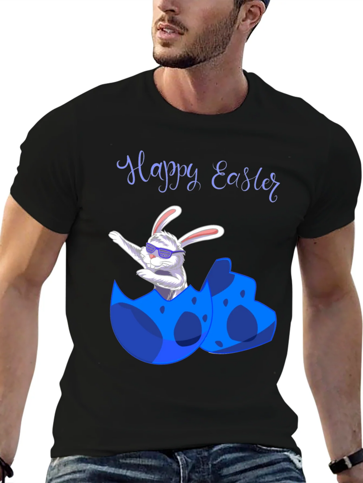Happy Easter Bunny Egg T-Shirt product image 5