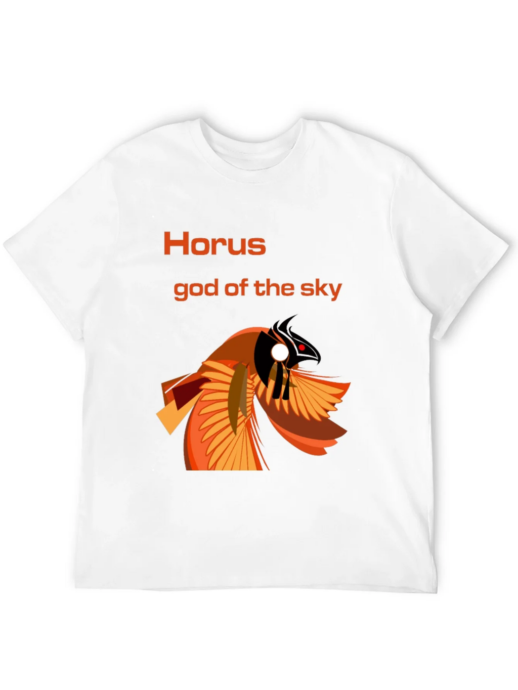 Horus God of the Sky Graphic Tee - Black Cotton T-Shirt product image 7
