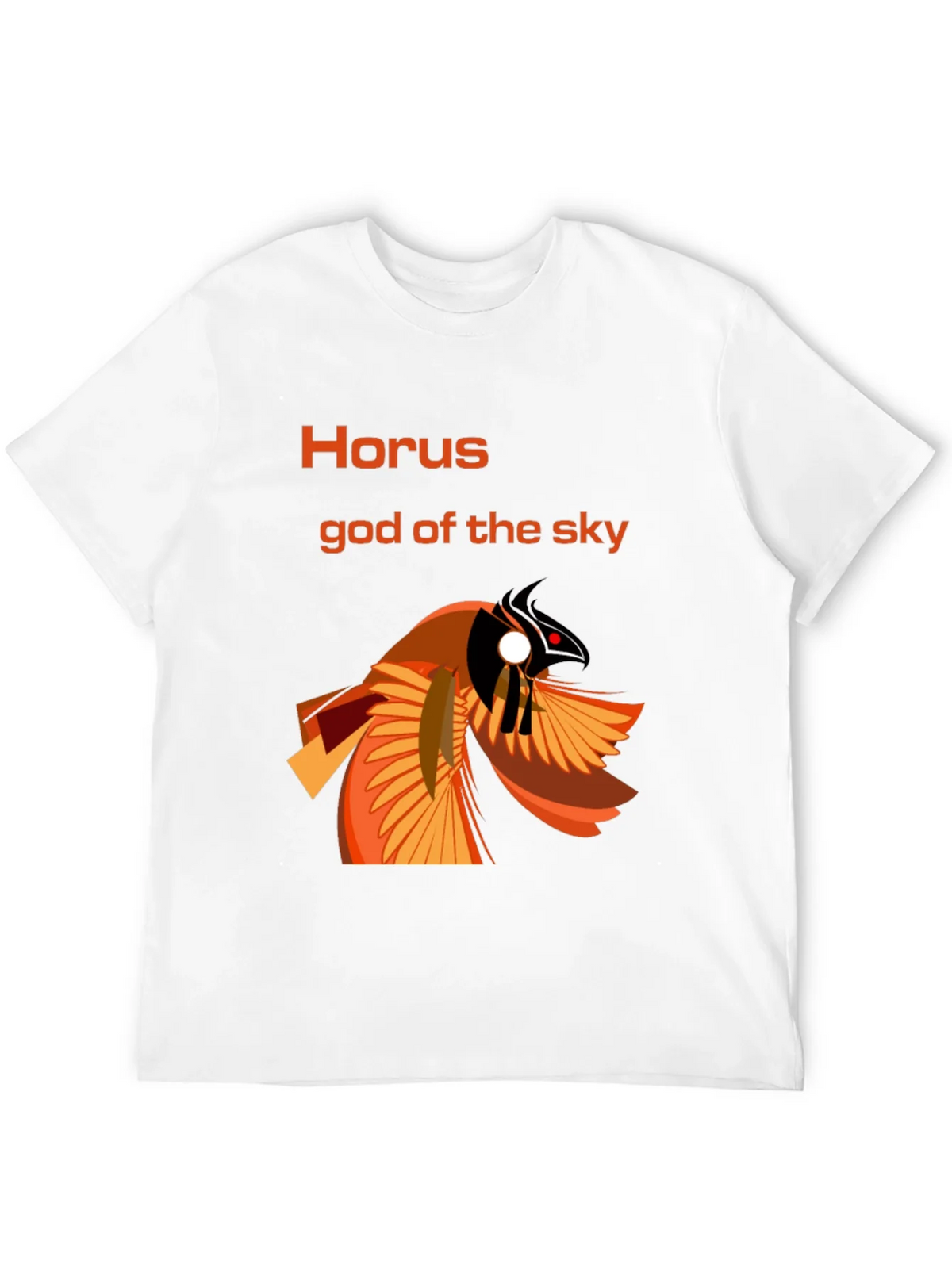 Horus God of the Sky Graphic Tee - Black Cotton T-Shirt product image 7