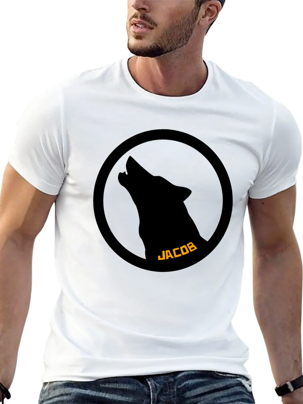 Jacob Wolf Pack Black T-Shirt product image 7